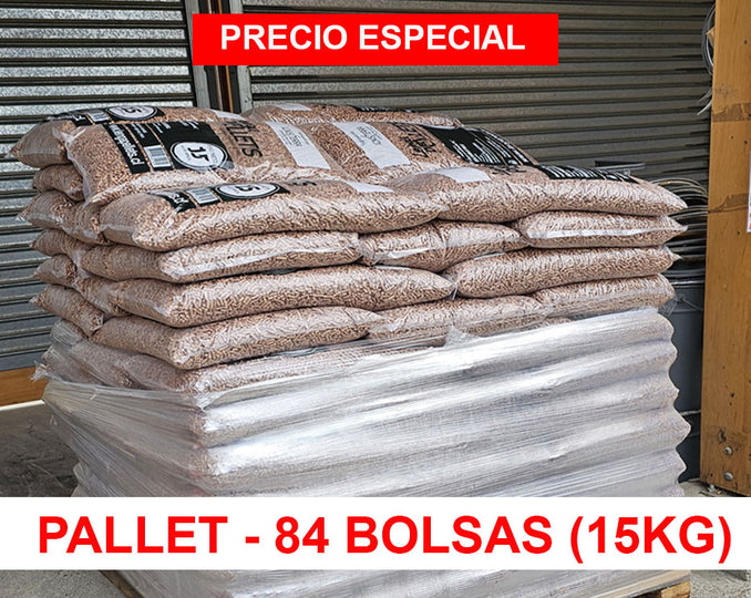 OFERTA POR TIEMPO LIMITADO - PALLET PELLETS LENGA (84 BOLSAS) $399.000 RETIRO EN VILLA ALEMANA Y REGIÓN METROPOLITANA